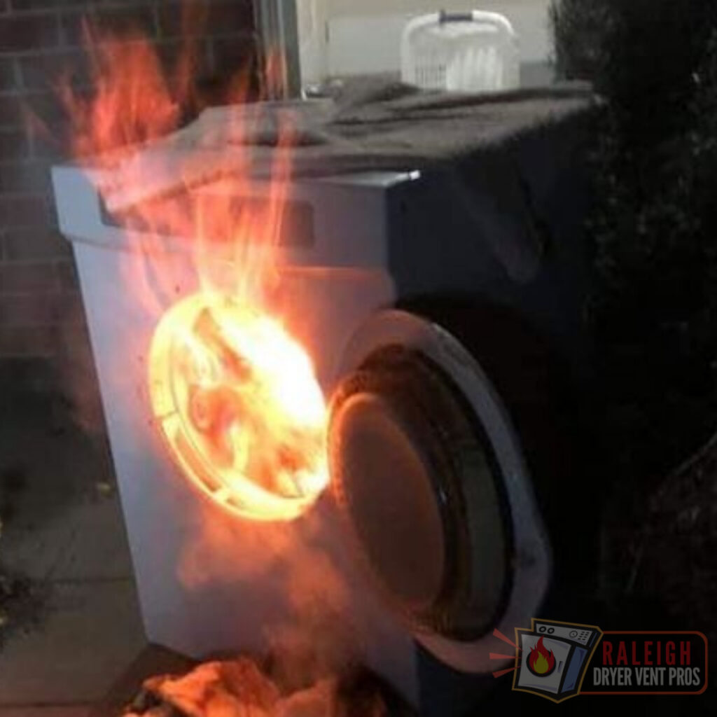 Burning Laundry Machine